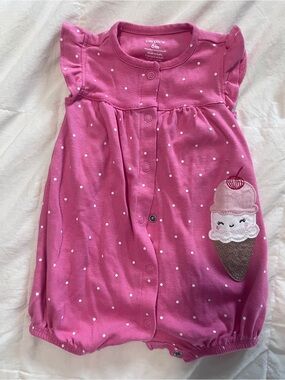 Carter's Pink Ice Cream Romper: 6M
